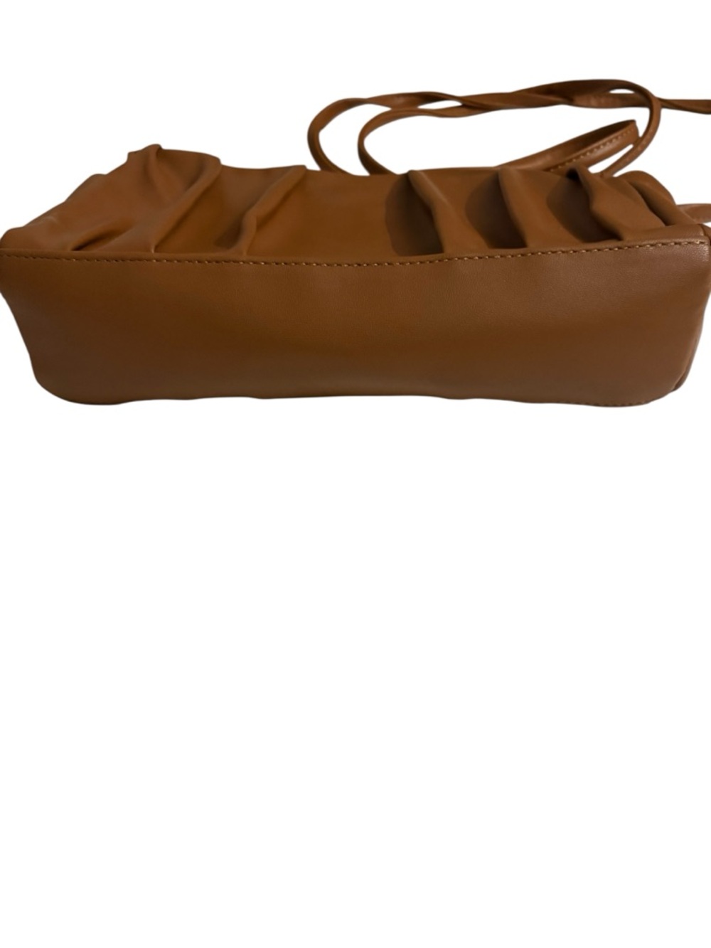 Penn. Penningtons Women's Brown Pleated Crossbody Shoulder Bag - Picture 4 of 9